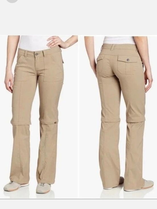 Prana Pants - prAna Sage Convertible Pant Women's-Dark Khaki Hiking Pants Sz 10